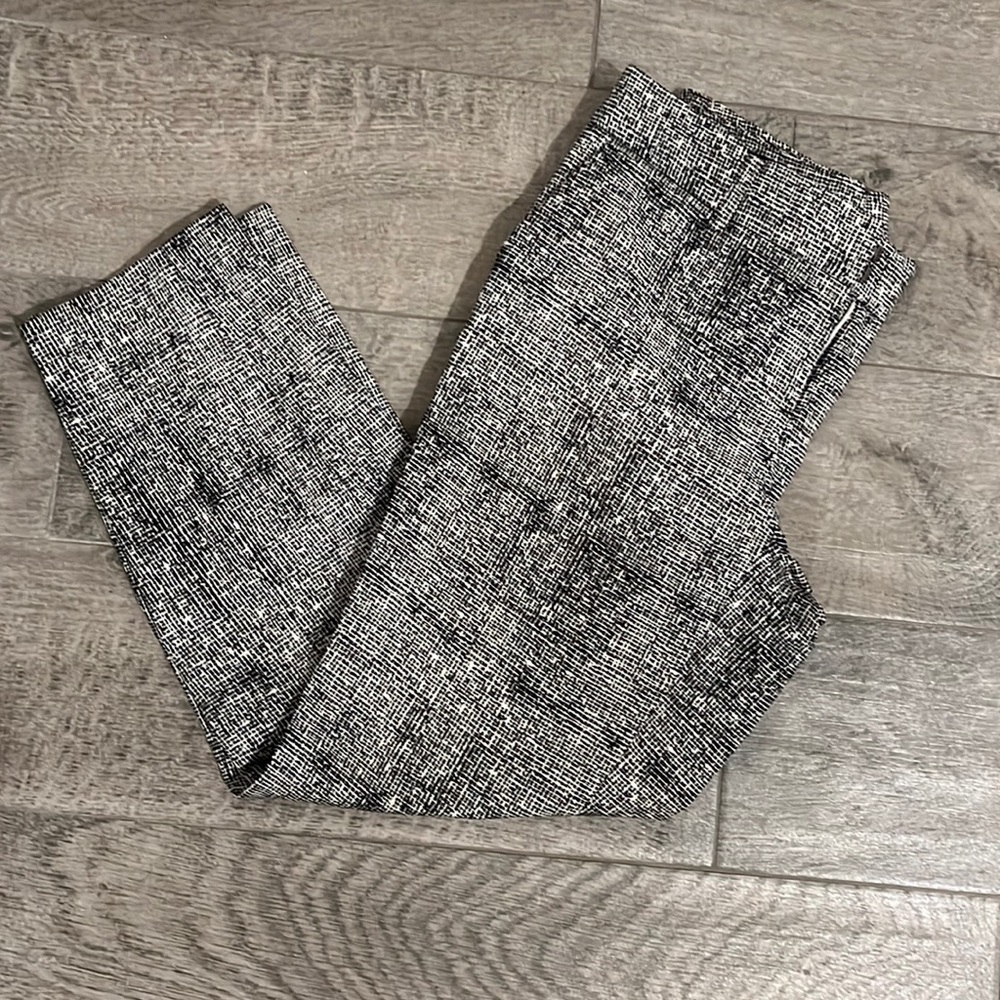 Black and white slacks